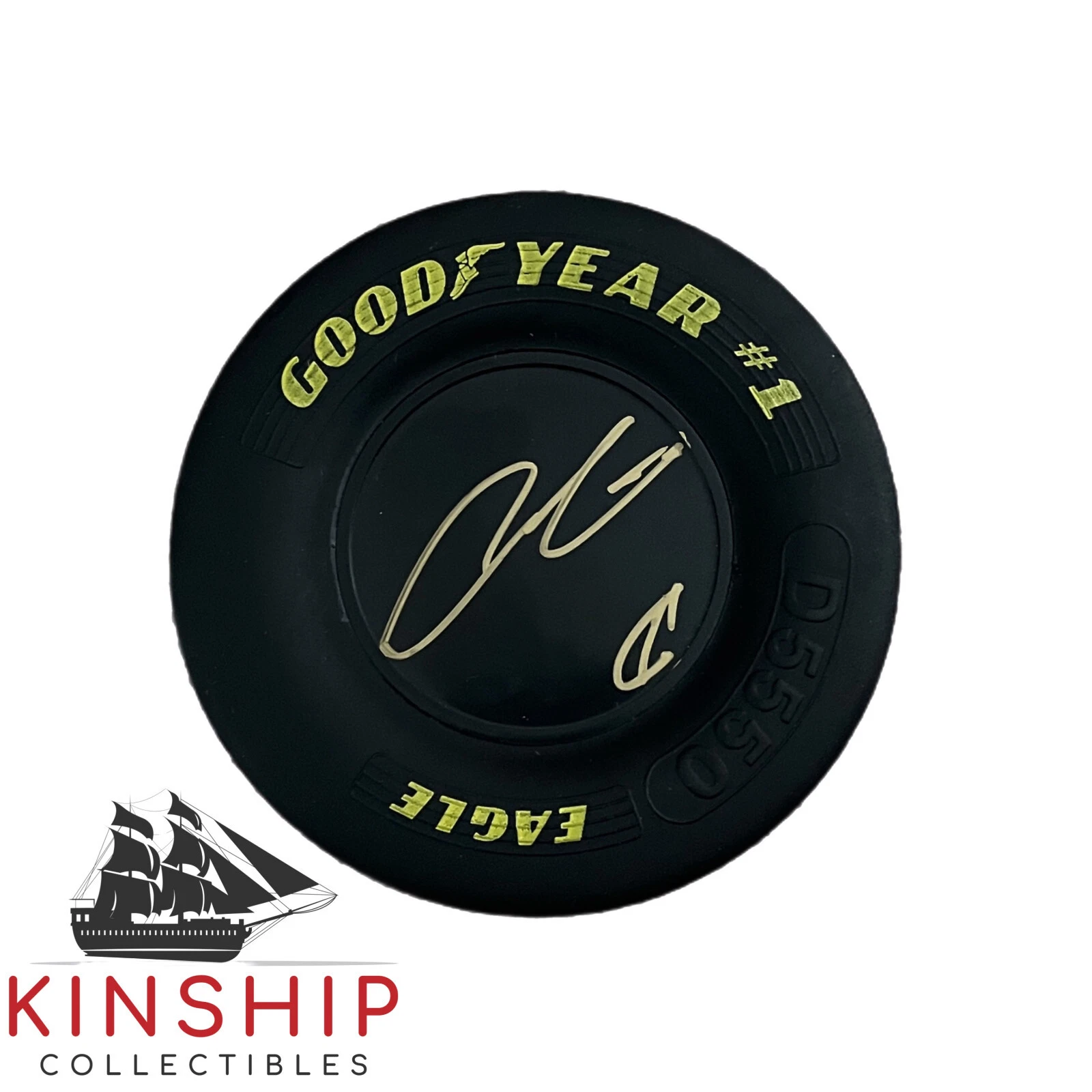 COLE CUSTER SIGNED GOODYEAR MINI TIRE JSA COA NASCAR AUTO RARE T19 COLLECTIBLE MEMORABILIA