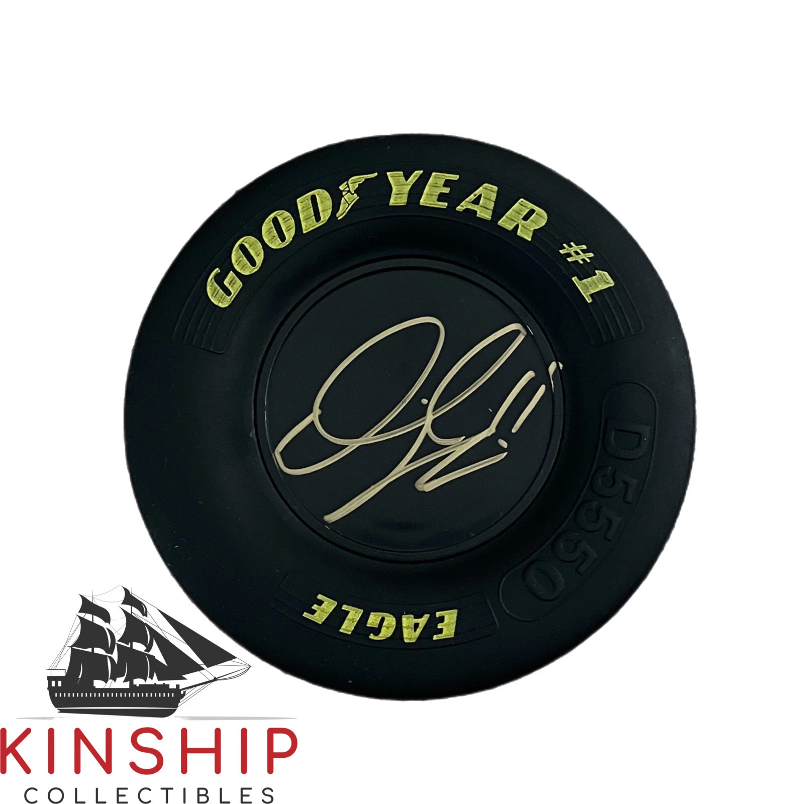 Daniel Hemric signed Goodyear Mini Tire JSA COA Nascar Auto Rare T20
