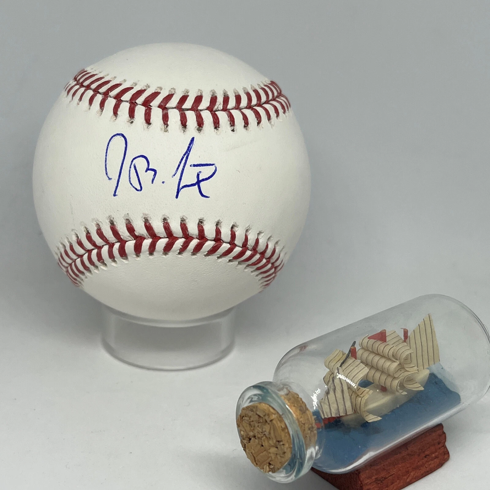 John Crist signed Rawlings OML Baseball JSA COA Famous Comedian Auto Rare A2645
