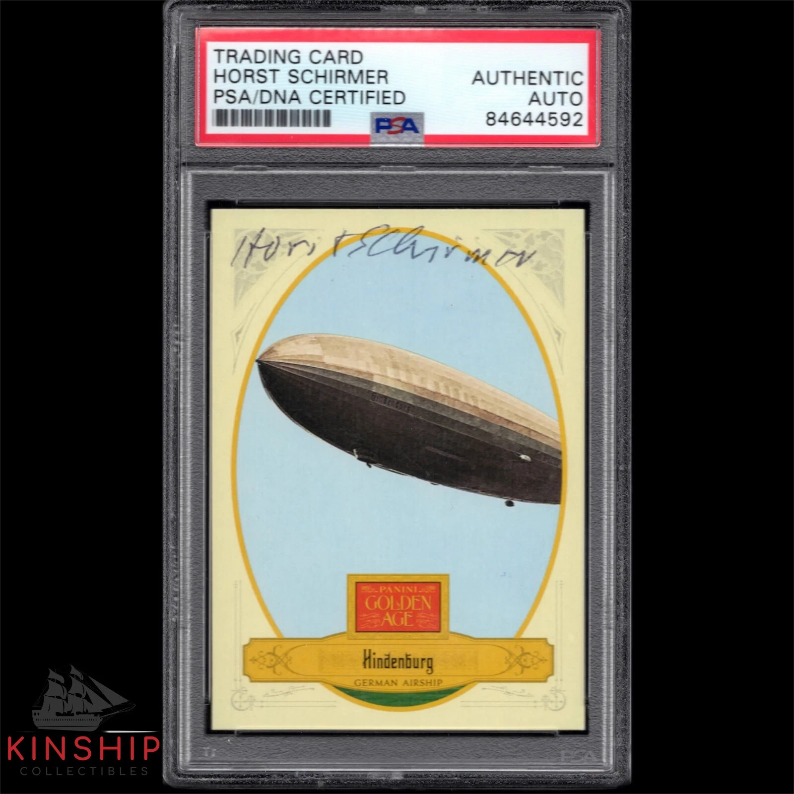 Horst Schirmer signed Hidenburg Trading Card PSA DNA Slabbed Auto Survivor C1058
