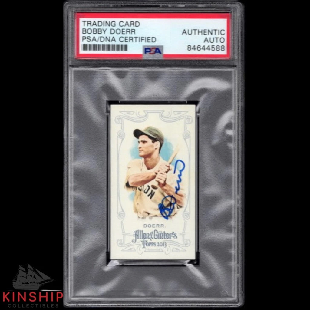 Bobby Doerr signed 2013 Allen & Ginter Card PSA DNA Slabbed Auto Red Sox C1125
