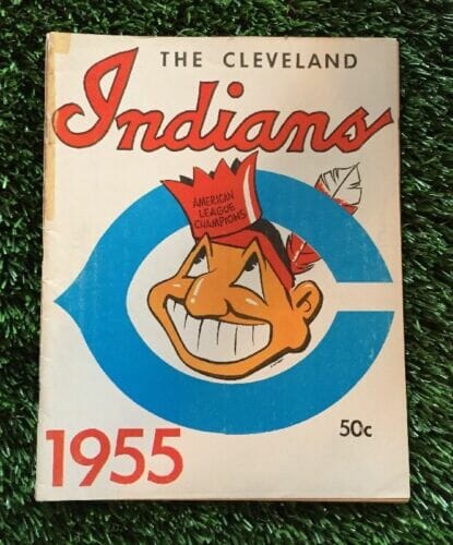1955 CLEVELAND INDIANS SKETCH BOOK / YEAR BOOK YEARBOOK
 COLLECTIBLE MEMORABILIA