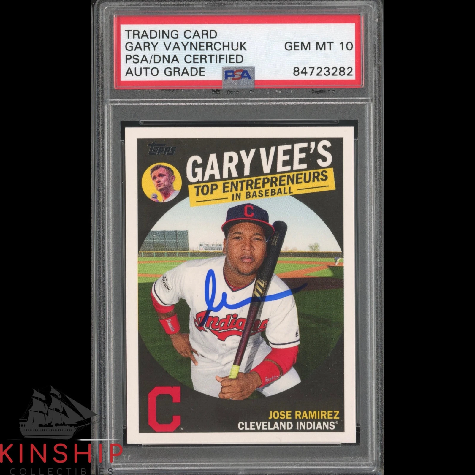 Gary Vaynerchuk signed 2019 Topps Trading Card PSA DNA Auto 10 Vee V C1209
