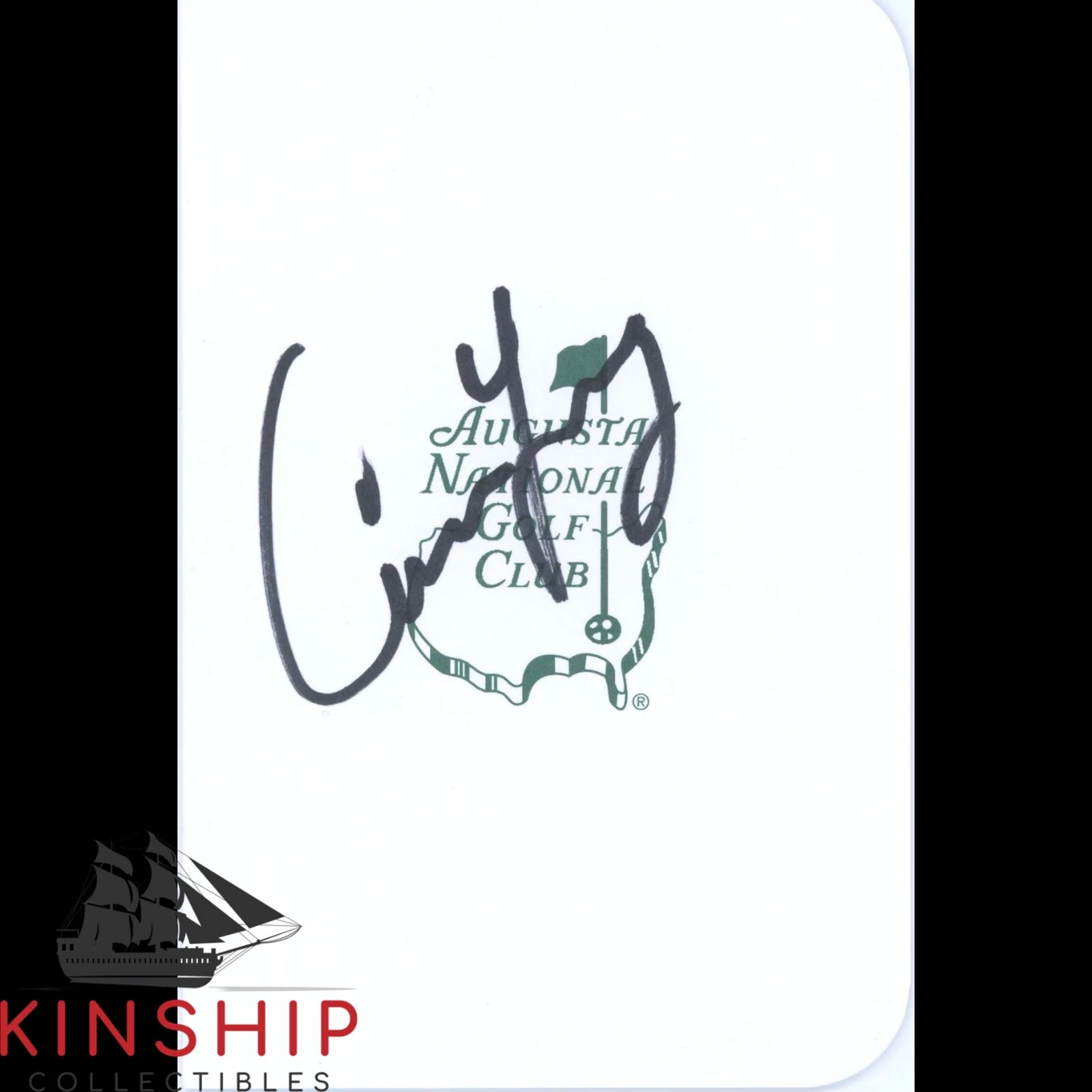 Cameron Young signed Masters Scorecard JSA COA Augusta National Golf Cam Z1136
