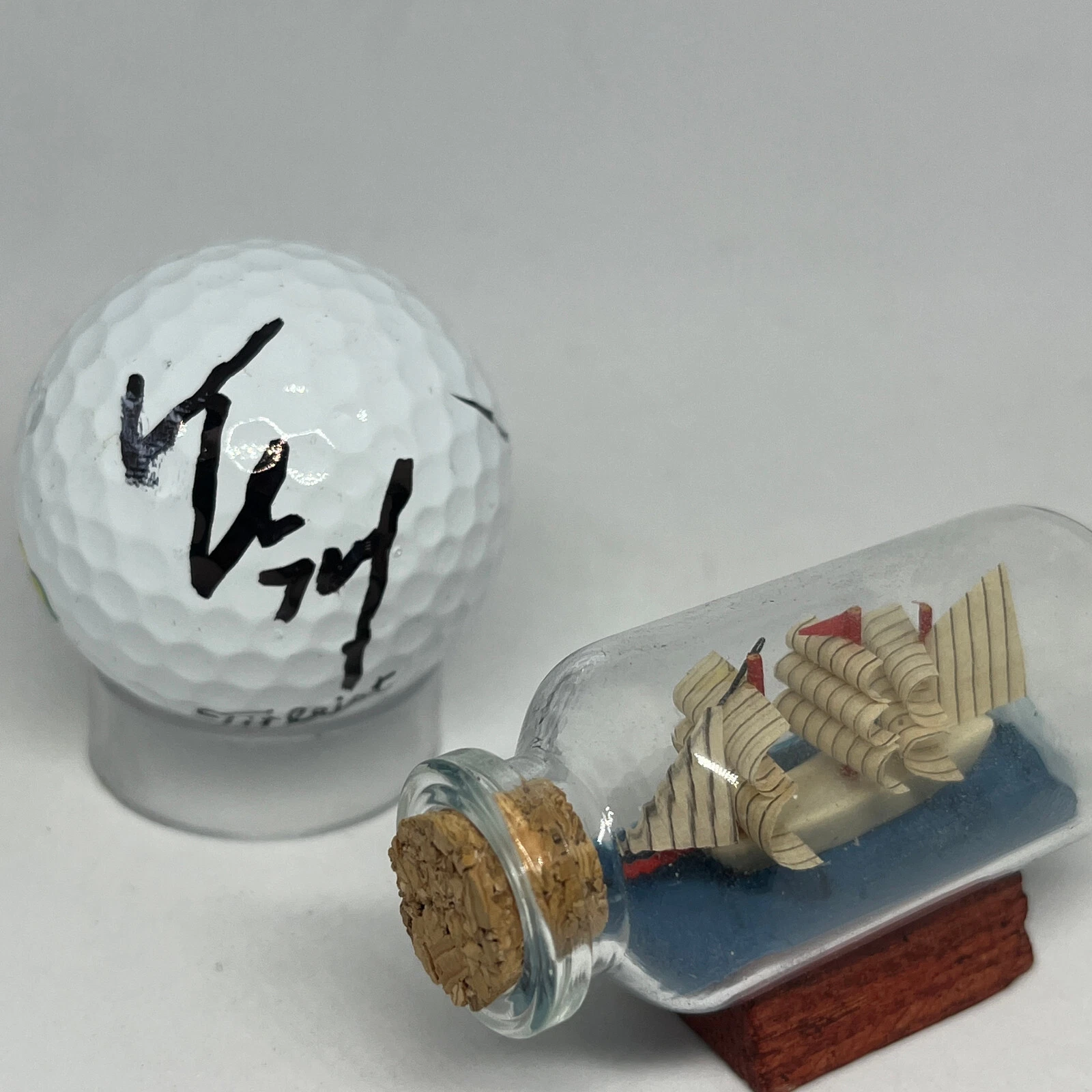 Tom Kim signed Masters Logo Golf Ball JSA COA Augusta National Auto Rare A2745
