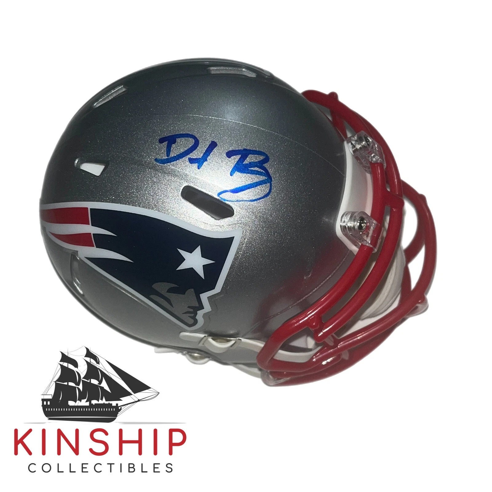 Dave Portnoy signed NE Patriots Mini Helmet JSA COA Barstool President Auto F68
