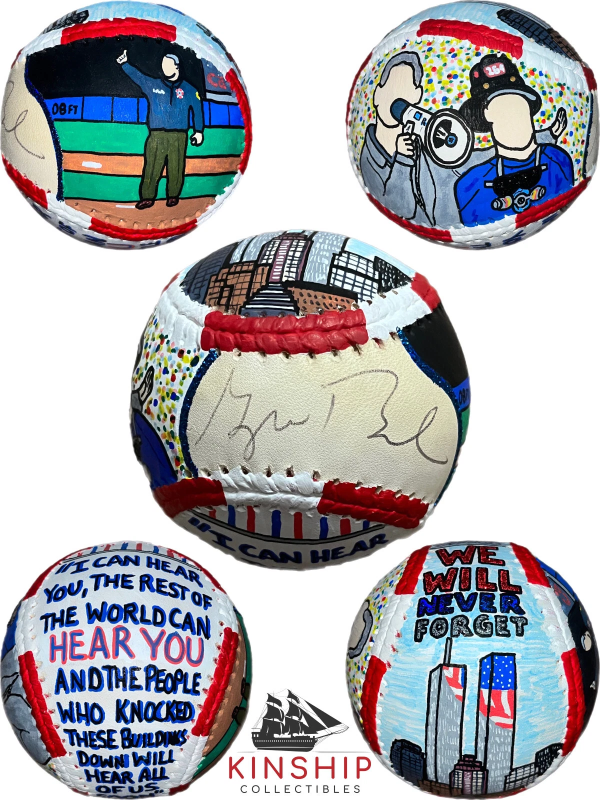 President George W Bush signed Baseball JSA LOA Hand Painted Carter X Auto Y94
