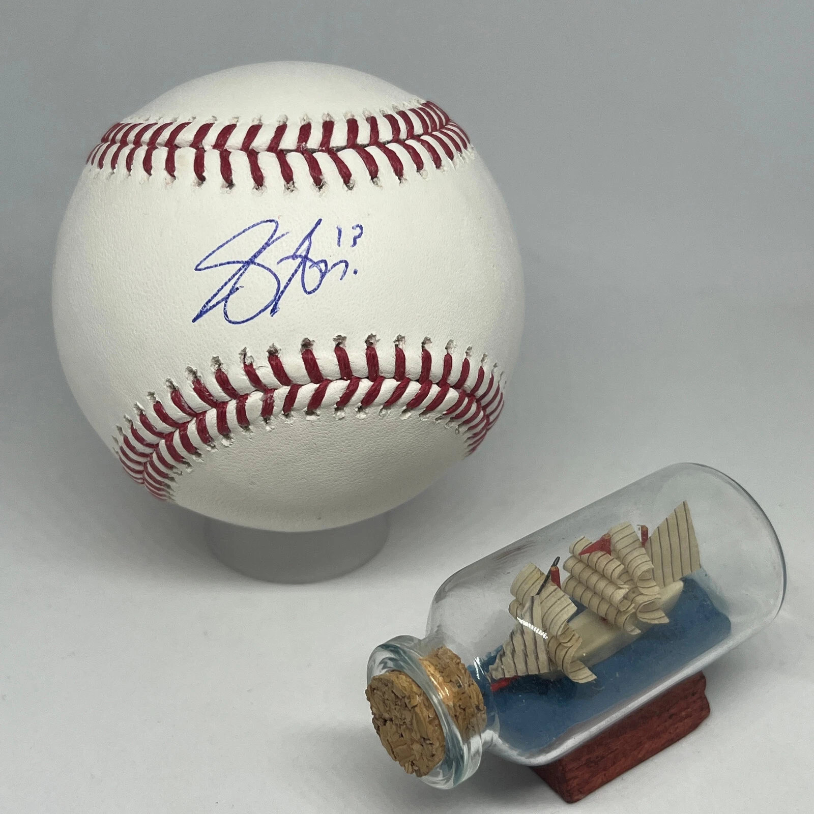 Joey Gallo signed Rawlings OML Baseball JSA COA Yankees Rangers Twins Auto A2759
