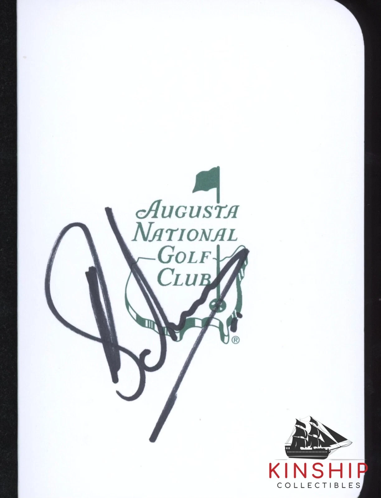 Charl Schwartzel signed Masters Scorecard JSA COA Augusta National Golf Z1160
