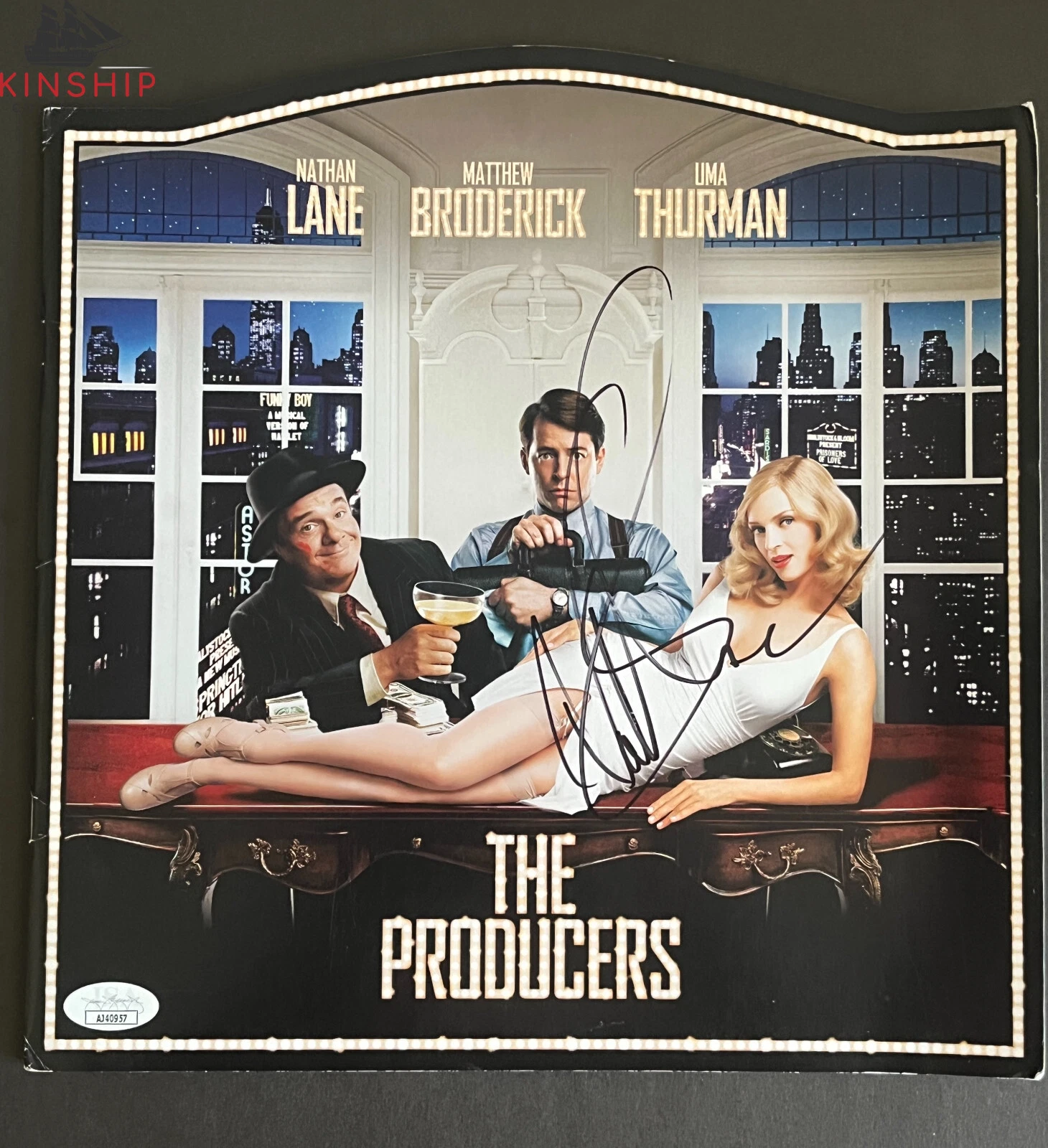 Nathan Lane signed Movie Booklet Folder JSA COA Auto Z1222
