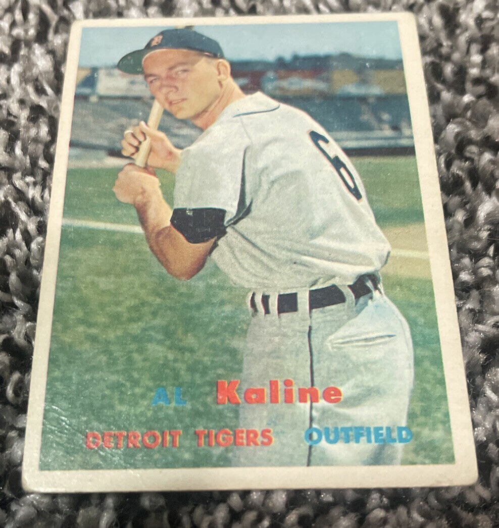 1957 TOPPS BASEBALL CARD #125 AL KALINE DETROIT TIGERS HOF OUTFIELDER