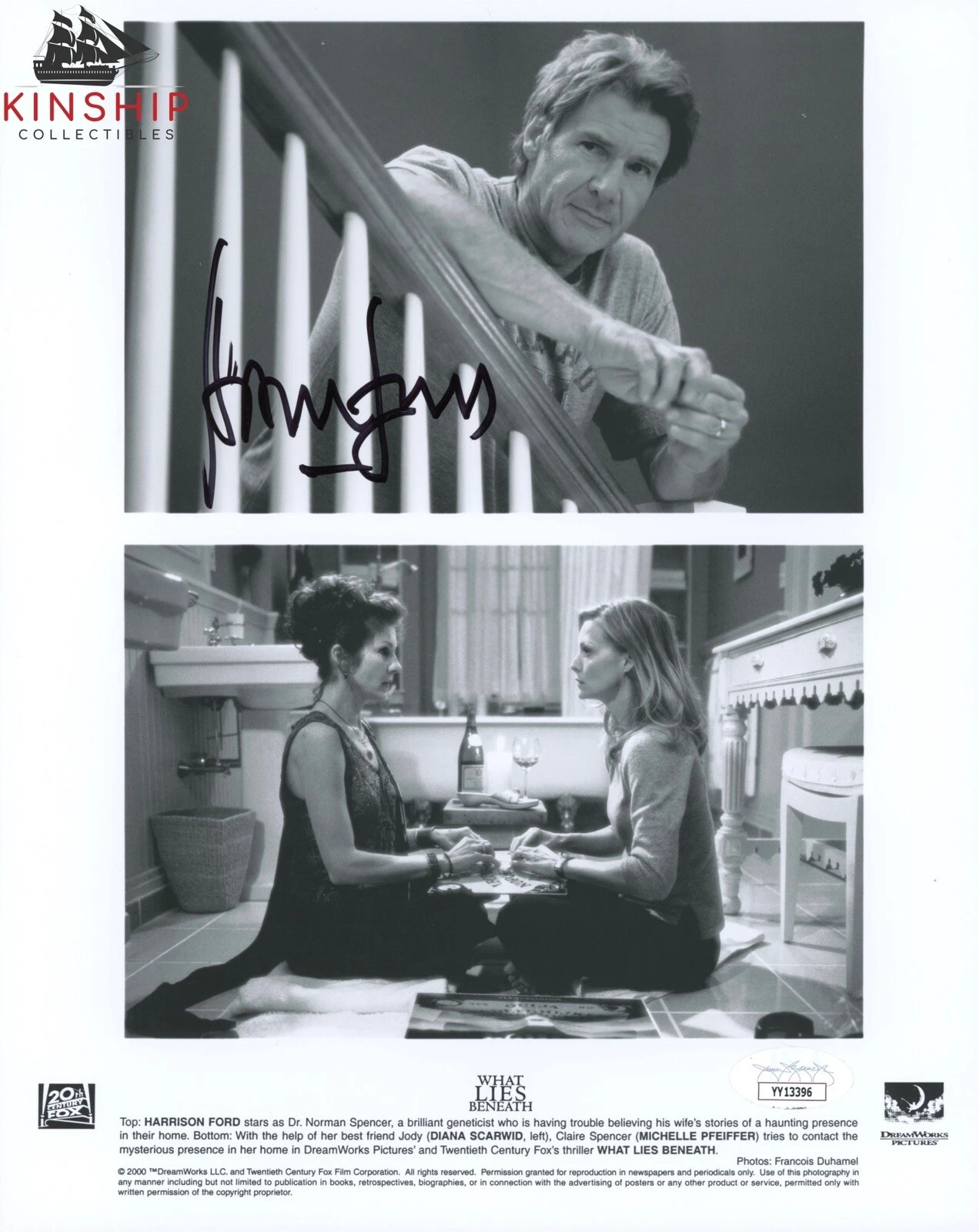 Harrison Ford signed 8x10 Movie Promo Photo JSA LOA Star Wars Actor Auto B1359
