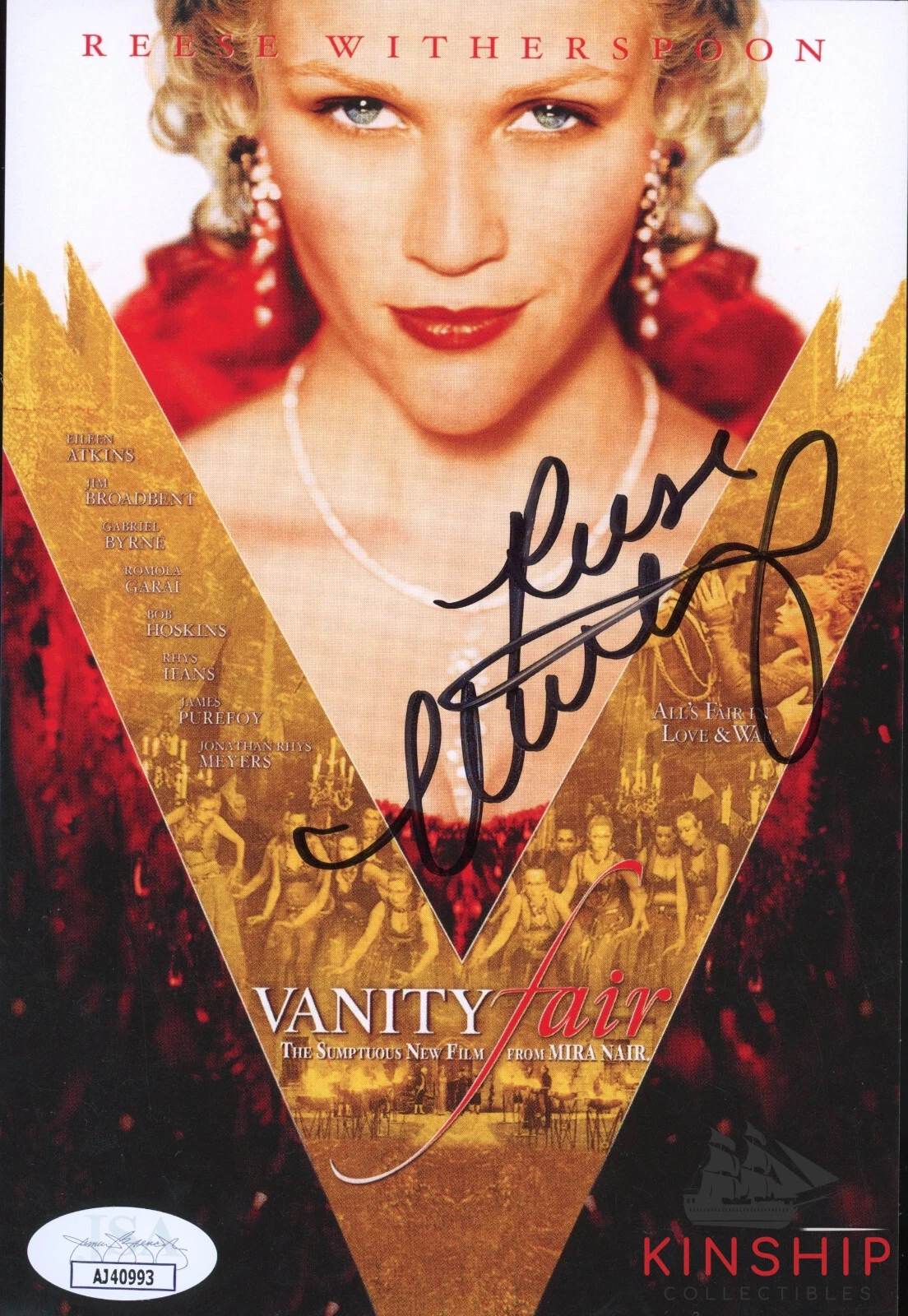 Reese Witherspoon signed Vanity Fair Insert Cover JSA COA Actress Auto Z1234
