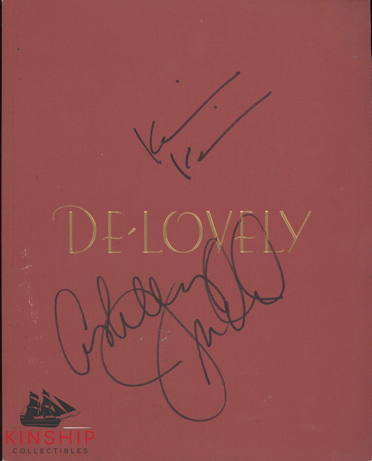 Kevin Kline & Ashley Judd De-Lovely Movie Program signed JSA COA Auto Rare E173
