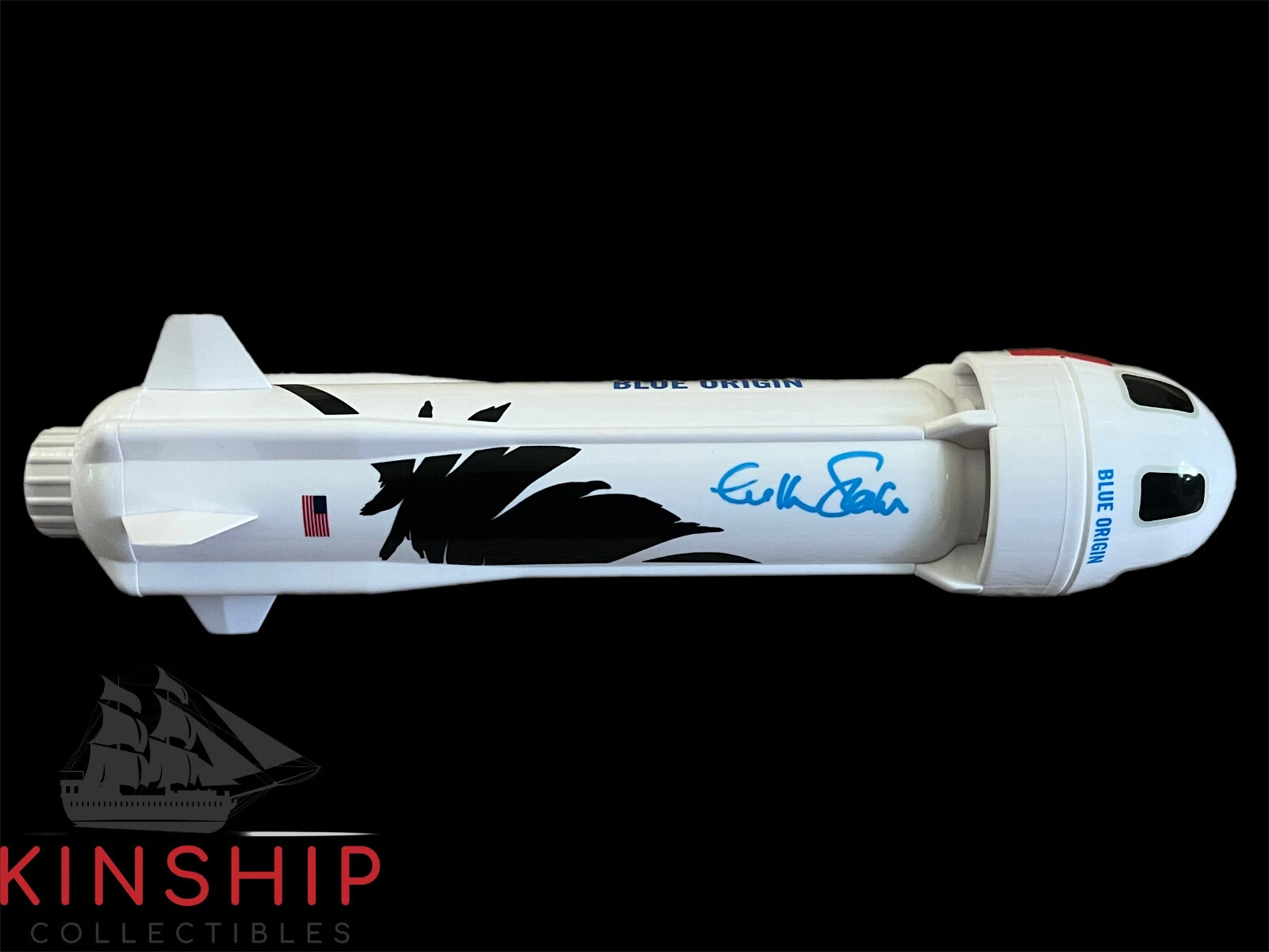 WILLIAM SHATNER SIGNED BLUE ORIGIN ROCKET JSA COA STARTREK ACTOR AUTO BOLD Z1248 COLLECTIBLE MEMORABILIA