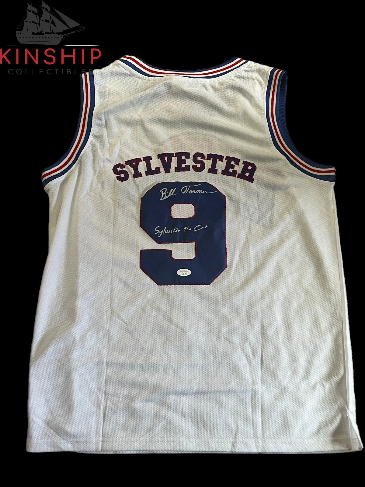 Bill Farmer signed Sylvester the Cat Tune Squad Jersey JSA COA Space Jam ZQTY
