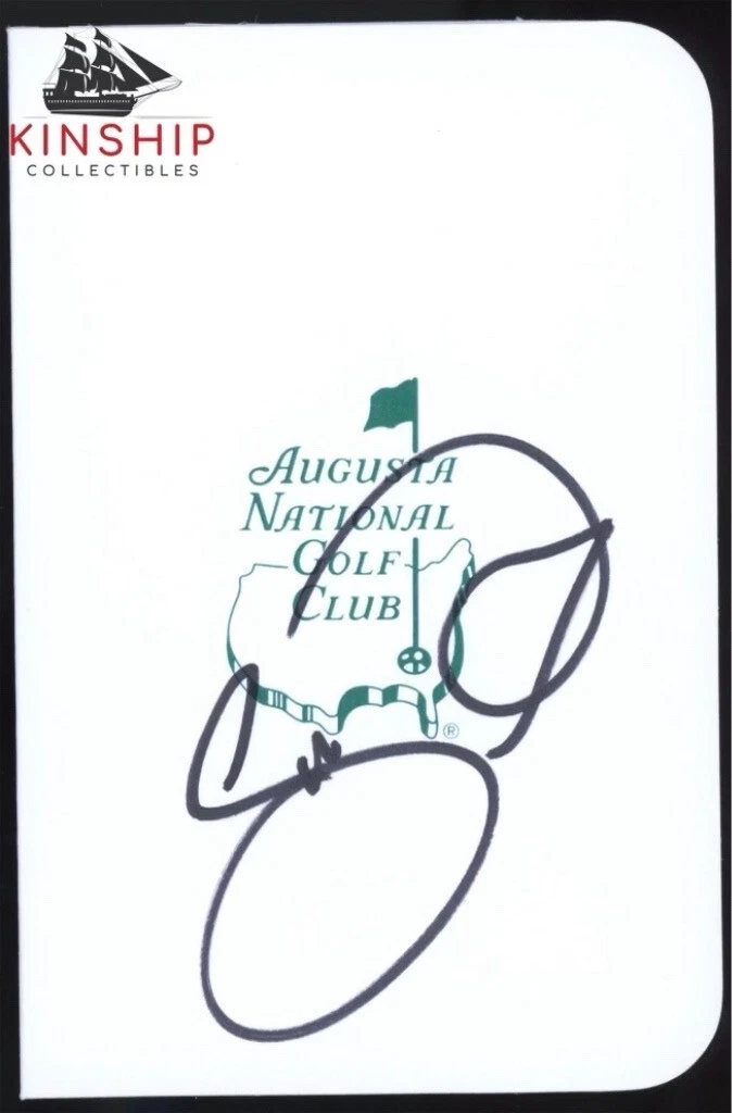 Jason Day signed Augusta Masters Scorecard JSA COA Bold Auto PGA Z1264
