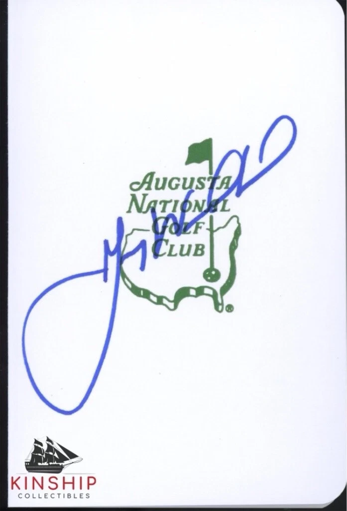 Gary Woodland signed Masters Scorecard JSA COA Augusta National Golf Auto Z1281
