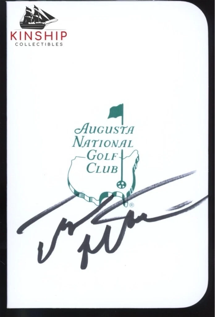 Taylor Montgomery signed Masters Scorecard JSA COA Golf Augusta PGA Auto Z1267
