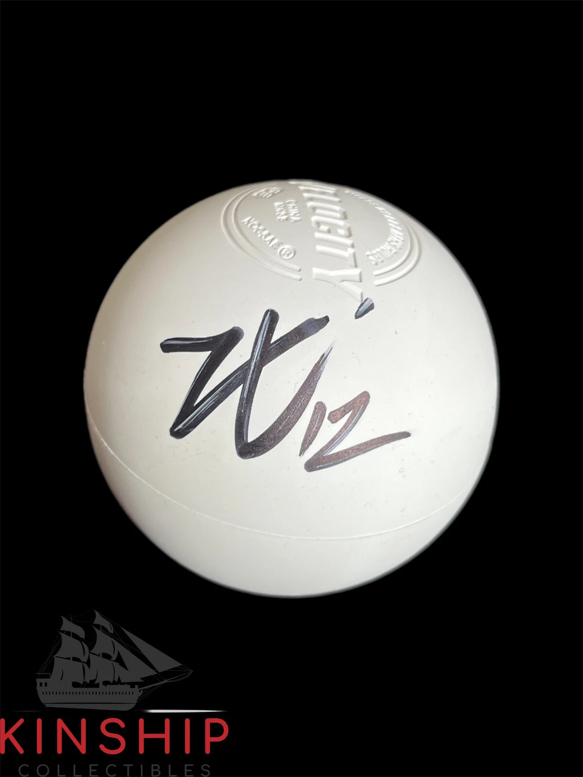 Logan Wisnauskas signed Velocity Lacrosse Ball JSA COA PLL Star Chrome A2848

