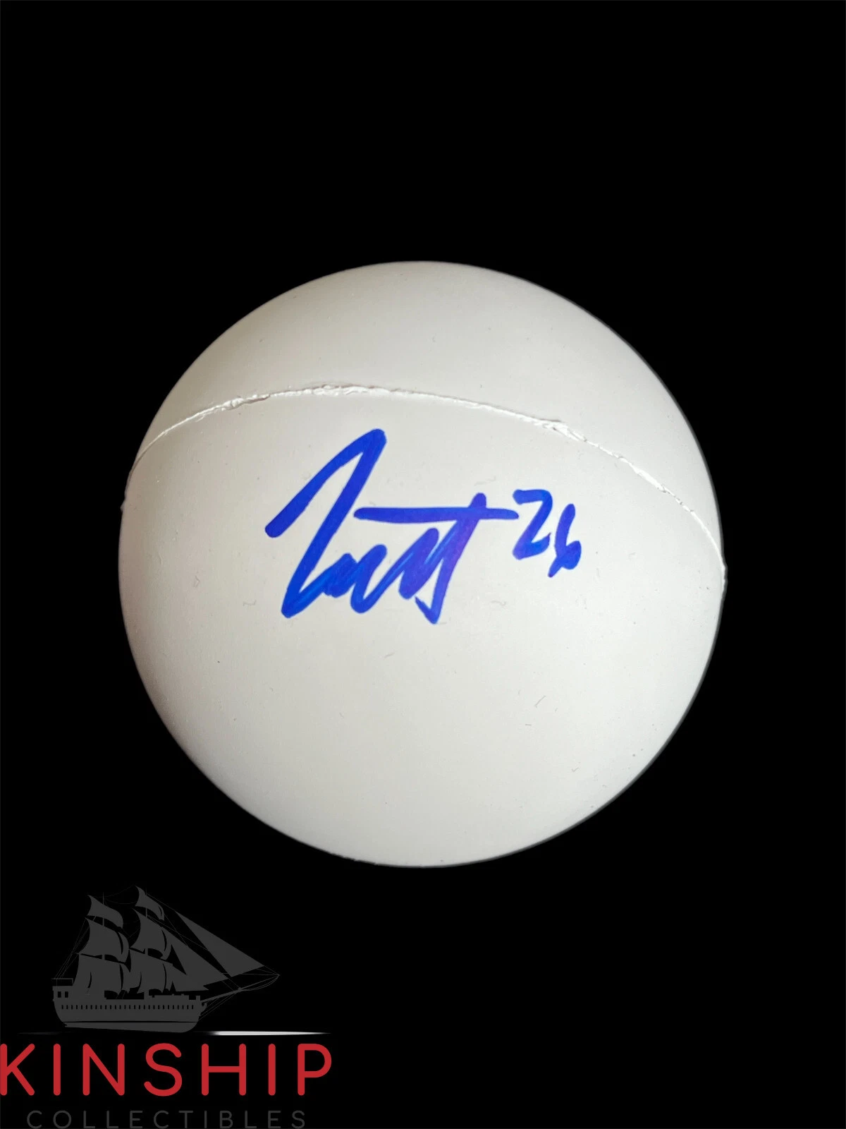 Isaiah Davis Allen signed Velocity Lacrosse Ball JSA COA PLL Star Redwoods A2846
