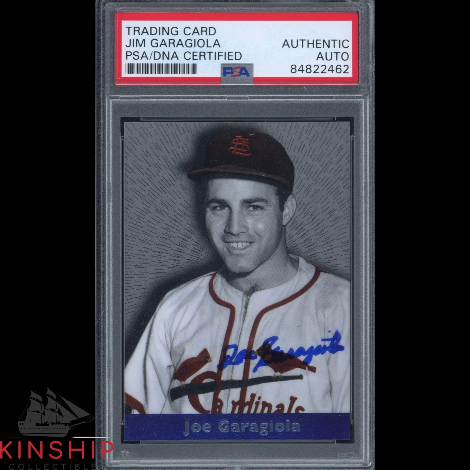 Joe Garagiola signed Trading Card PSA DNA Slabbed Broadcaster HOF Auto C1658
