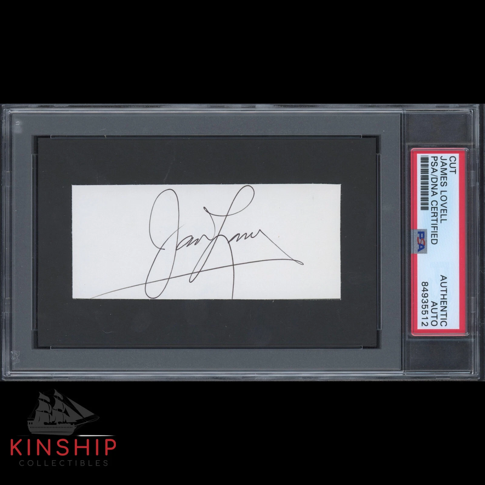 James Jim Lovell signed Cut PSA DNA Slabbed Astronaut Apollo 8 Moon Auto C1816
