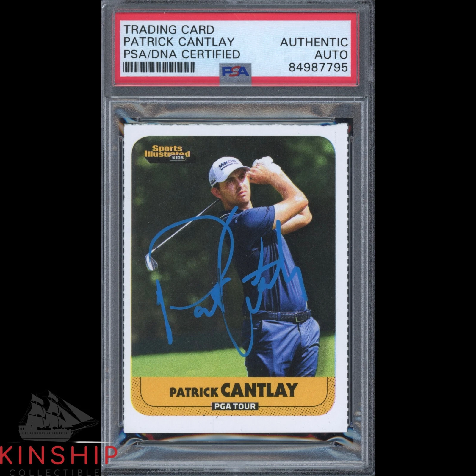 Patrick Cantlay signed 2021 Sports Illustrated Kids Rookie Card PSA Auto C1880
