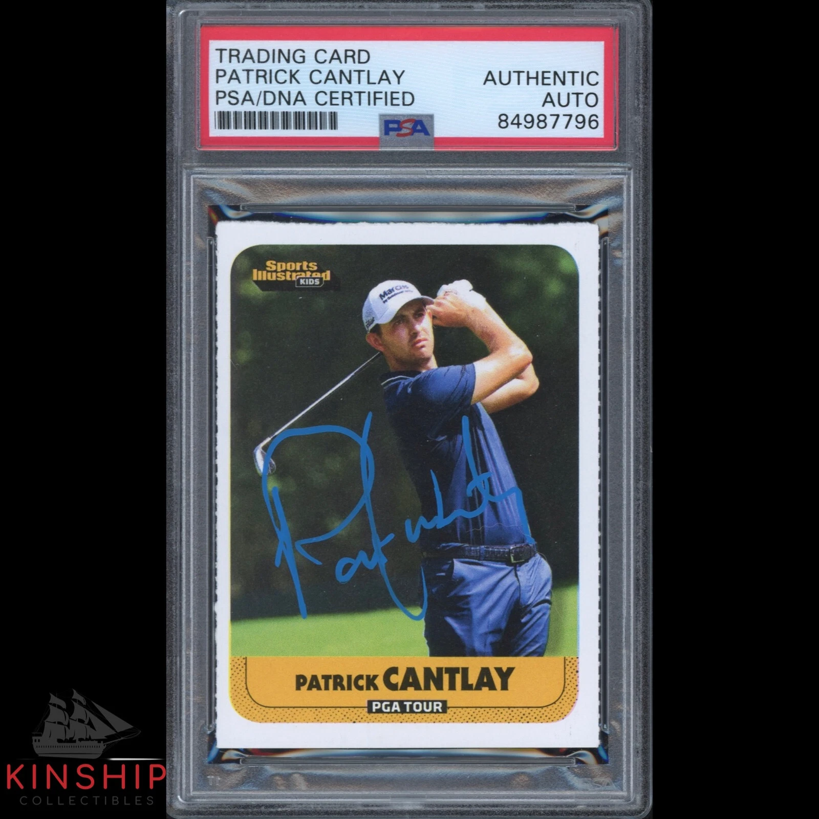Patrick Cantlay signed 2021 Sports Illustrated Kids Rookie Card PSA Auto C1944
