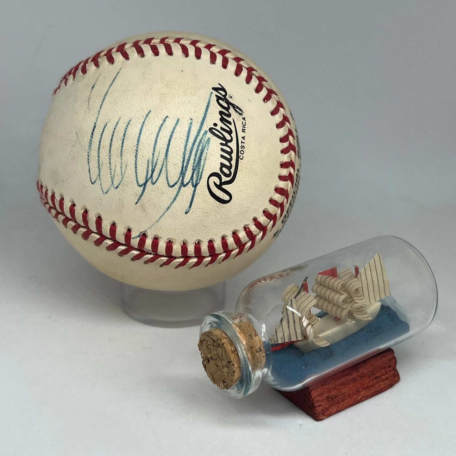 President Donald Trump signed Rawlings ONL Baseball JSA LOA Vintage Auto X52
