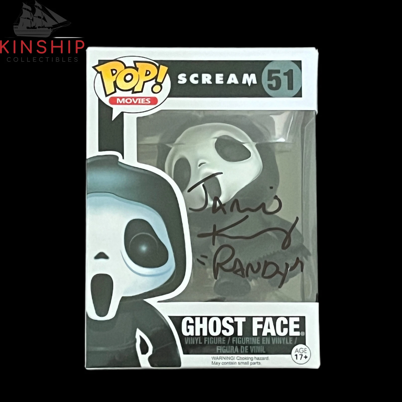 Jamie Kennedy signed Ghost Face Funko Pop 51 JSA COA Scream Auto Rare Z1359
