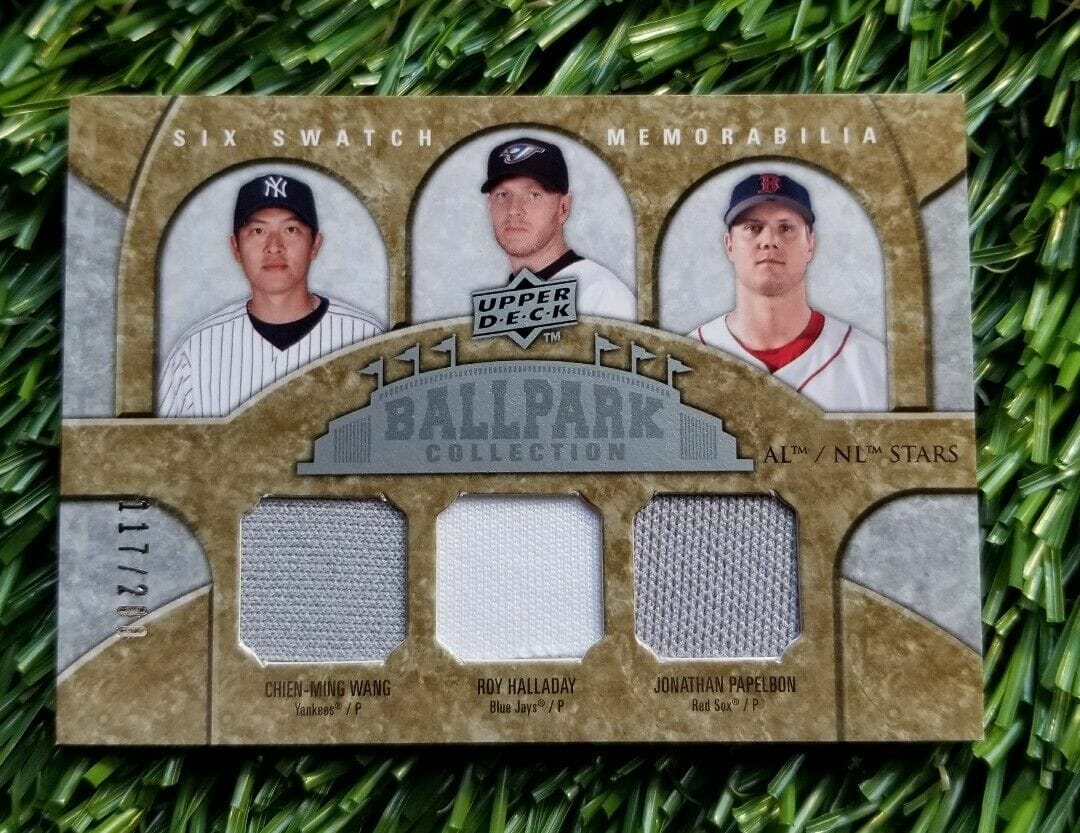 2009 UD Ballpark Collection AL NL ALL STARS Six Swatch Card /200 HALLADAY MILLER
Opens in a new window or tab