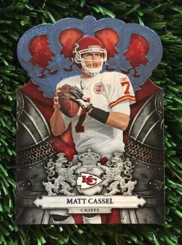 2010 PANINI CROWN ROYALE #50 MATT CASSEL BLUE BASE #ED 1/1 CHIEFS
 COLLECTIBLE MEMORABILIA