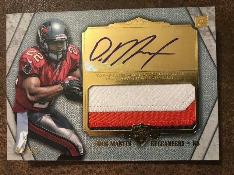 2012 DOUG MARTIN TOPPS SUPREME PATCH AUTOGRAPH RC SP!! 2/10 SSP
 COLLECTIBLE MEMORABILIA