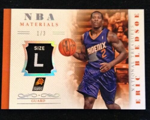 2013-14 NATIONAL TREASURES ERIC BLEDSOE NBA MATERIALS LANDRY TAG SUNS 1/3 = 1/1
 COLLECTIBLE MEMORABILIA
