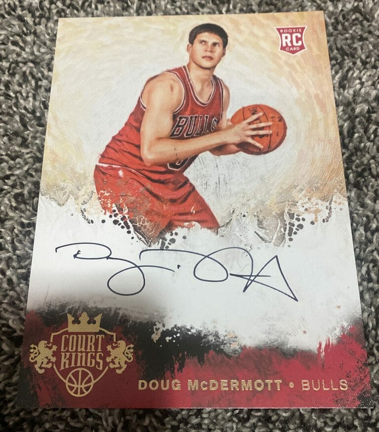 2014-15 PANINI COURT KINGS 5×7 BOX TOPPER DOUG MCDERMOTT #BT-DM ROOKIE AUTO RC
 COLLECTIBLE MEMORABILIA