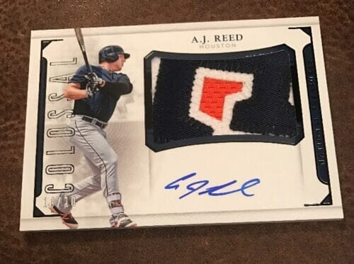 2016 NATIONAL TREASURES A J REED PATCH AUTO 10/10 EBAY 1/1
 COLLECTIBLE MEMORABILIA
