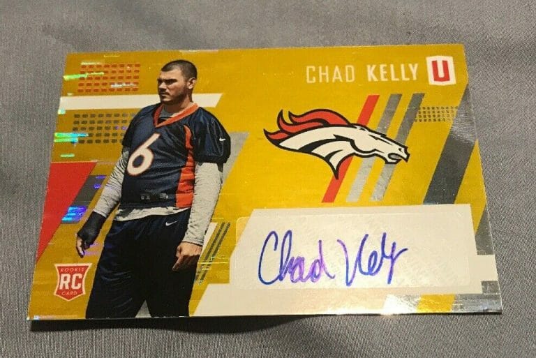 2017 PANINI UNPARALLELED ROOKIE AUTOGRAPHS YELLOW PARALLEL CHAD KELLY 18/149
 COLLECTIBLE MEMORABILIA