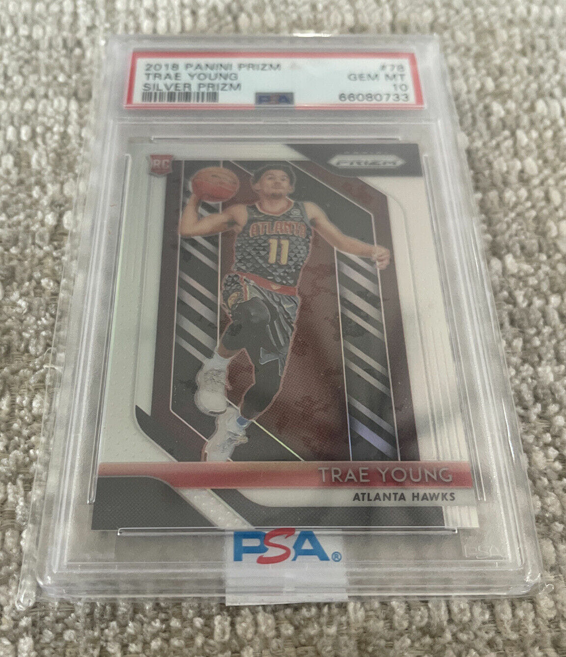 2018 deals Panini Prizm Trae Young #78 Rookie Card RC PSA 10 GEM MINT