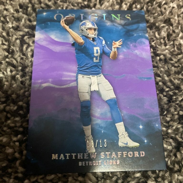 2019 PANINI ORIGINS FOTL PURPLE MATTHEW STAFFORD 13/13 EBAY 1/1
 COLLECTIBLE MEMORABILIA