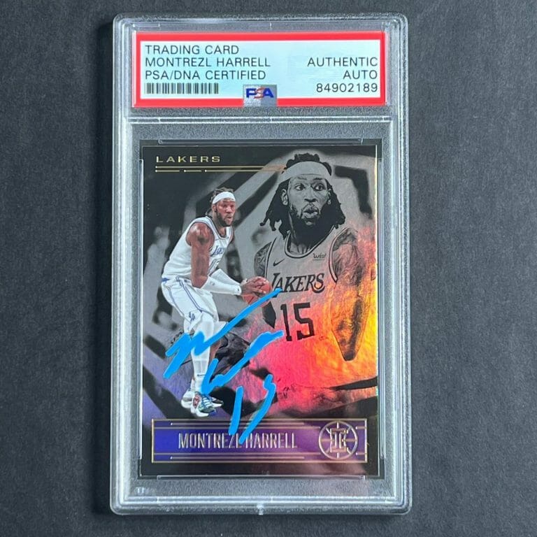2020-21 PANINI ILLUSIONS #23 MONTREZL HARRELL SIGNED CARD PSA SLABBED LAKERS
 COLLECTIBLE MEMORABILIA