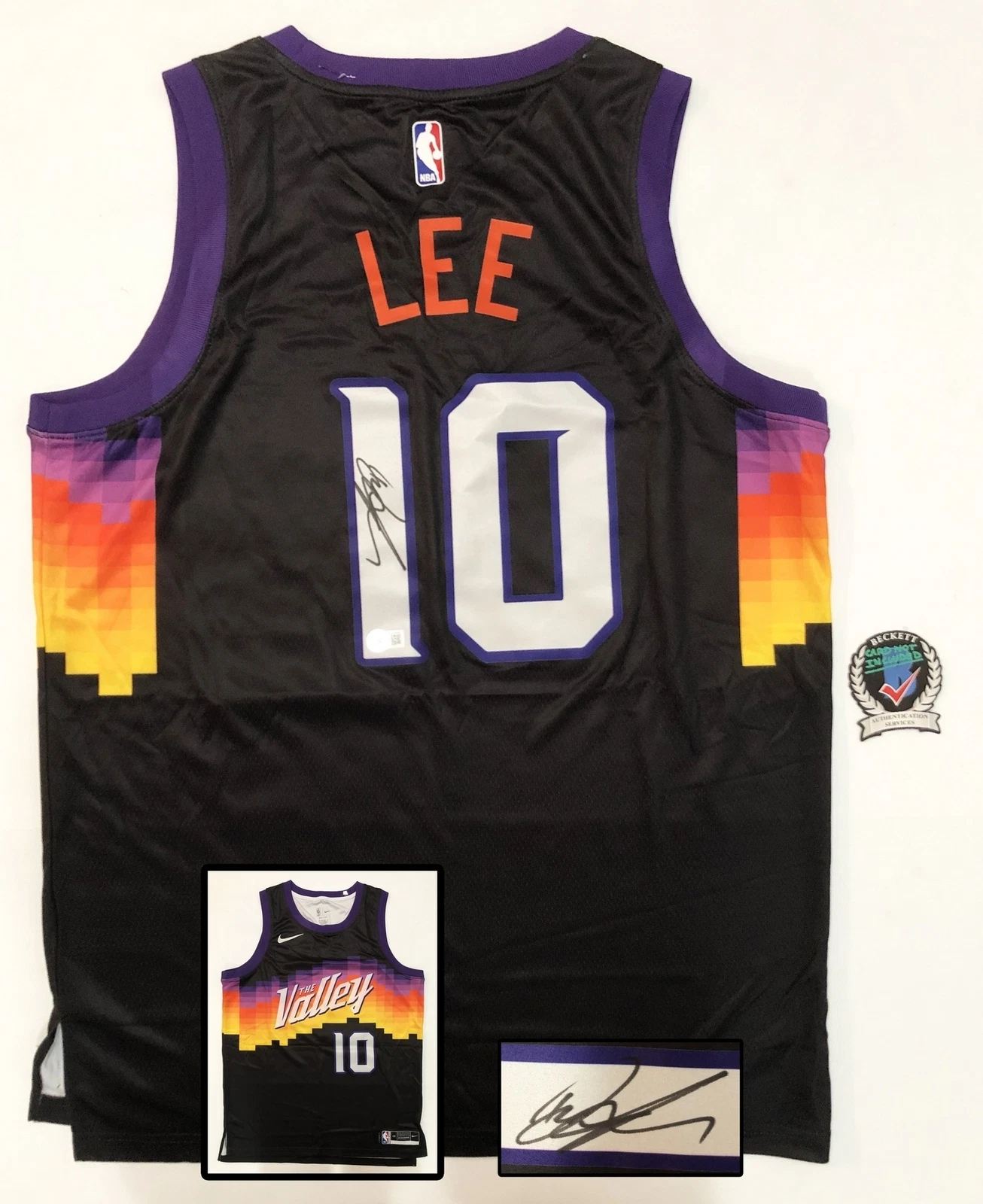 Damion Lee Signed Jersey Phoenix Suns Beckett BAS COA
