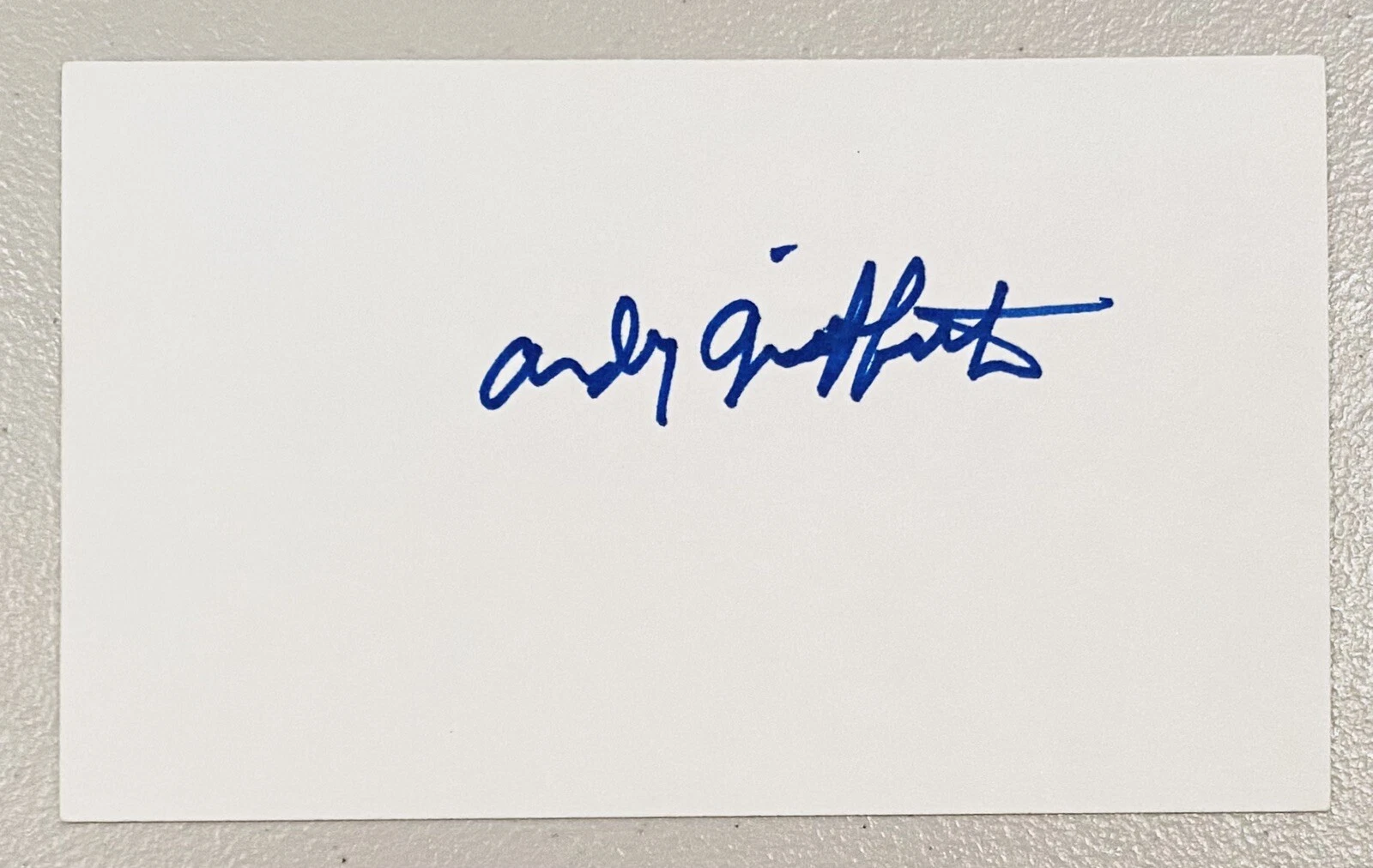 Andy Griffith Signed Autographed 3x5 Card BAS Beckett Cert Andy Griffith Show
