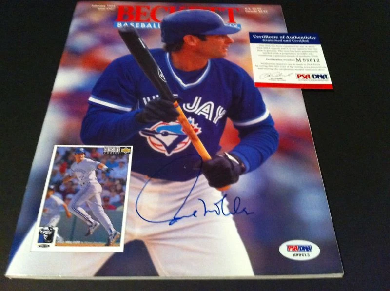 Paul Molitor HOF 1994 Beckett Magazine Signed PSA/DNA COA
