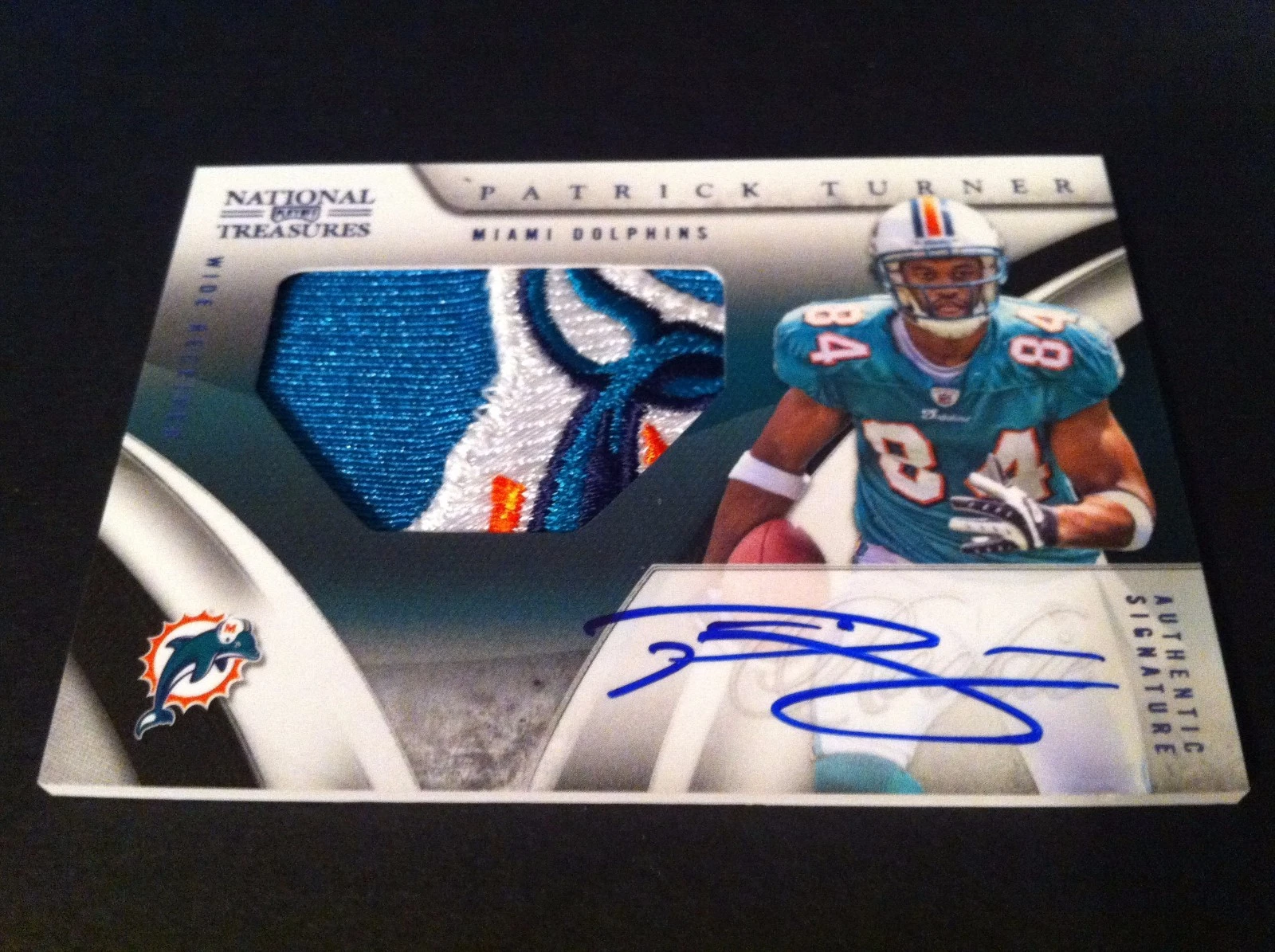 Patrick Turner 2009 National Treasures Rookie 4-CLR Patch Jersey Auto /5
