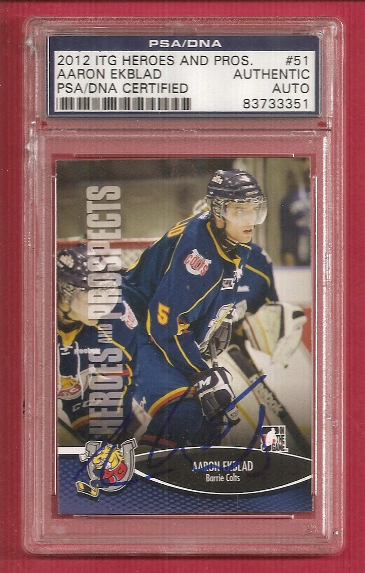 Aaron Ekblad Panthers 2012 ITG Heroes and Prospects Signed Auto PSA/DNA
