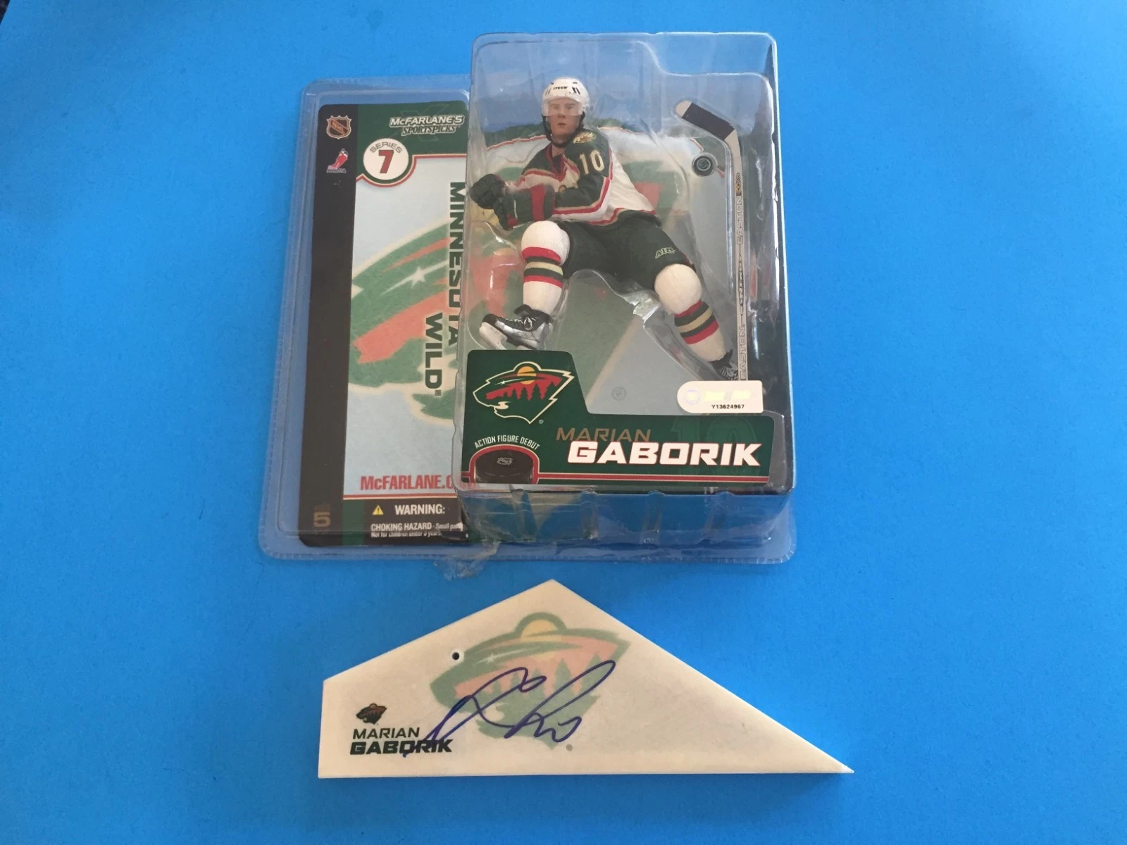 Marian Gaborik Signed Auto McFarlane Toy Action Figure Figurine
