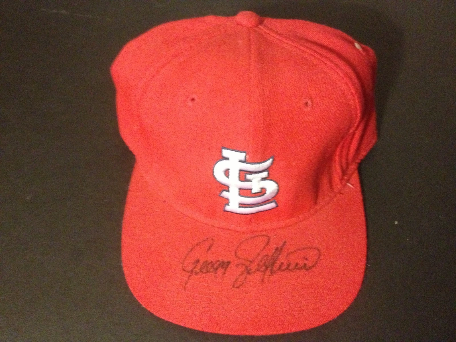 Gregg Jefferies Cardinals Signed Auto Brand New Cardinals Hat
