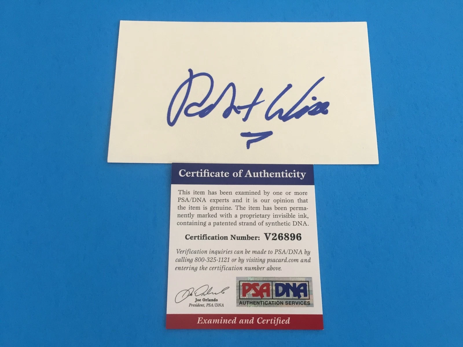 Robert Wise Oscar Academy The Sound of Music Signed Auto Index Card PSA/DNA COA
