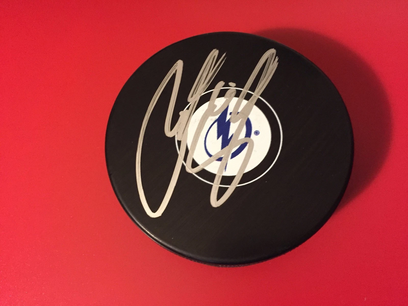Anton Stralman Tampa Bay Lightning Signed Puck Auto
